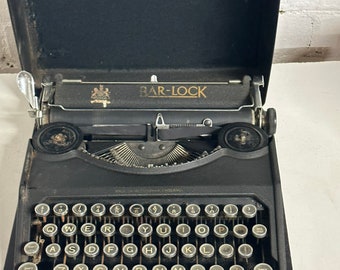 1930年代頃の英国製バーロック式ポータブルタイプライター - Etsy 日本