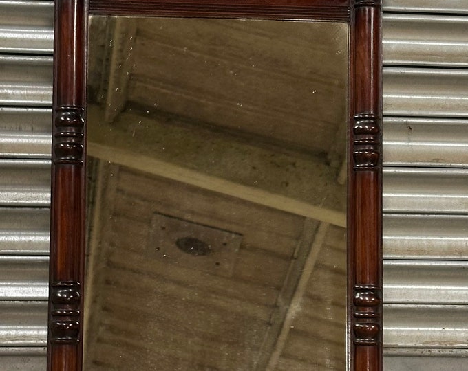 Antique Regency Pier Mahogany Wall Mirror