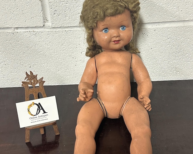 Vintage Well Loved Doll, Circa 1950’s