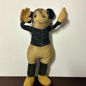 Rare Original Deans Rag Book Co Soft Toy Mickey Mouse c1930. image 1