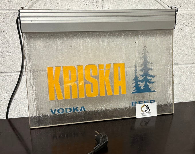 Fabulous Kriska Beer Vodka Illuminating Sign - Great Man Cave Item