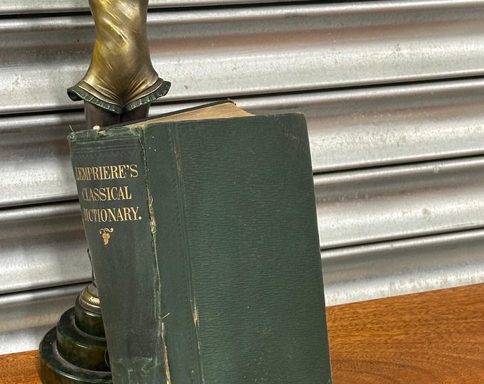 Rare J Lempieres Classical Dictionary Copious Account Of Proper Names Of Ancient