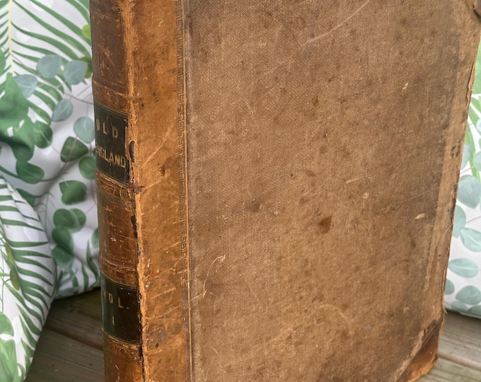 Rare Antique Book Of Old England A Pictorial Museum By Charles Knight -1845