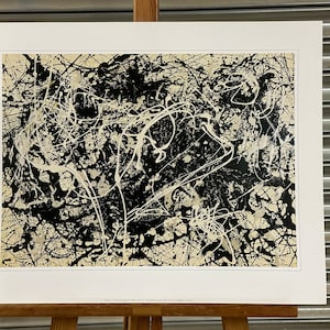 Number 33 Jackson Pollock Print Bt A.R.S, Now York and DAGS, London 1999 - Courtesy The Bridgeman  Art Library