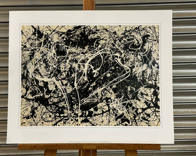 Number 33 Jackson Pollock Print Bt A.R.S, Now York and DAGS, London 1999 - Courtesy The Bridgeman  Art Library