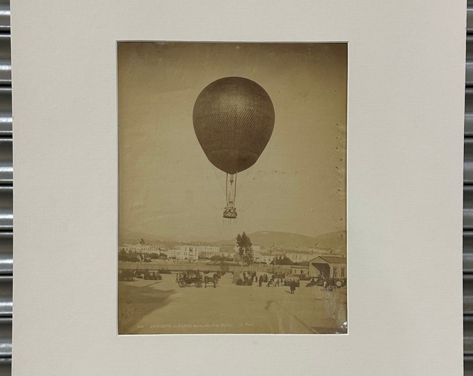 Rare Photo 589 Environs De Paris Ascension D’un Ballon X Photo