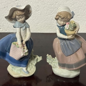 Two Gorgeous Lladro Figurines- Gorgeous Spring is Here And Sweet Scent Girl