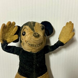 Rare Original Deans Rag Book Co Soft Toy Mickey Mouse c1930. image 6