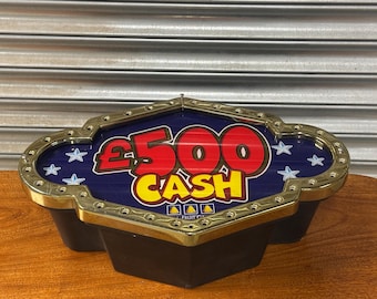 Vintage “500 Cash” Light Up Bar Sign - Mancave Garden Bar - Not Tested