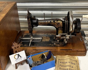 Antique Edwardian Period Frister & Rossmann Sewing Machine For W. Pierssene