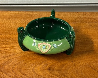 Small Antique Eichwald Majolica Jardinière – Bohemian Art Nouveau Planter 1895-1910