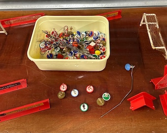 Vintage Subbuteo Table Soccer Job Lot – Mixed Teams, Goals & Accessories