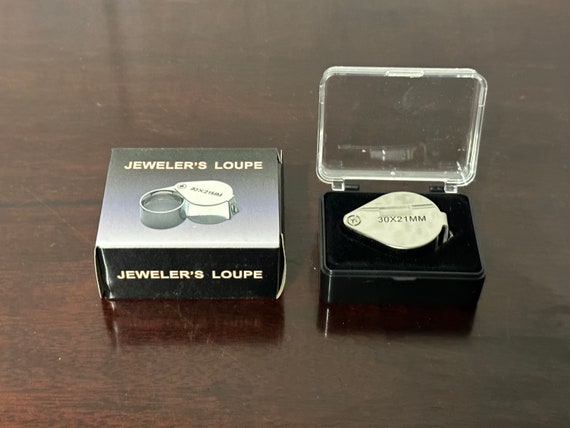 30x21mm Triplet Jewelers Loupe Magnifier. 