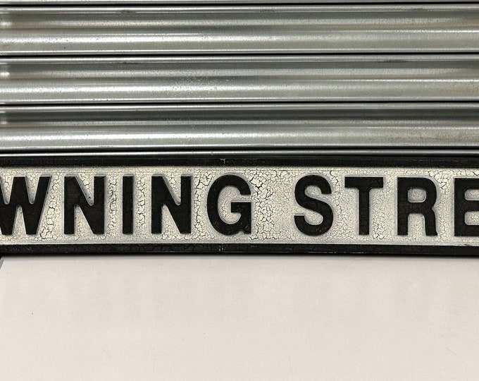 Wooden Downing Street Sign