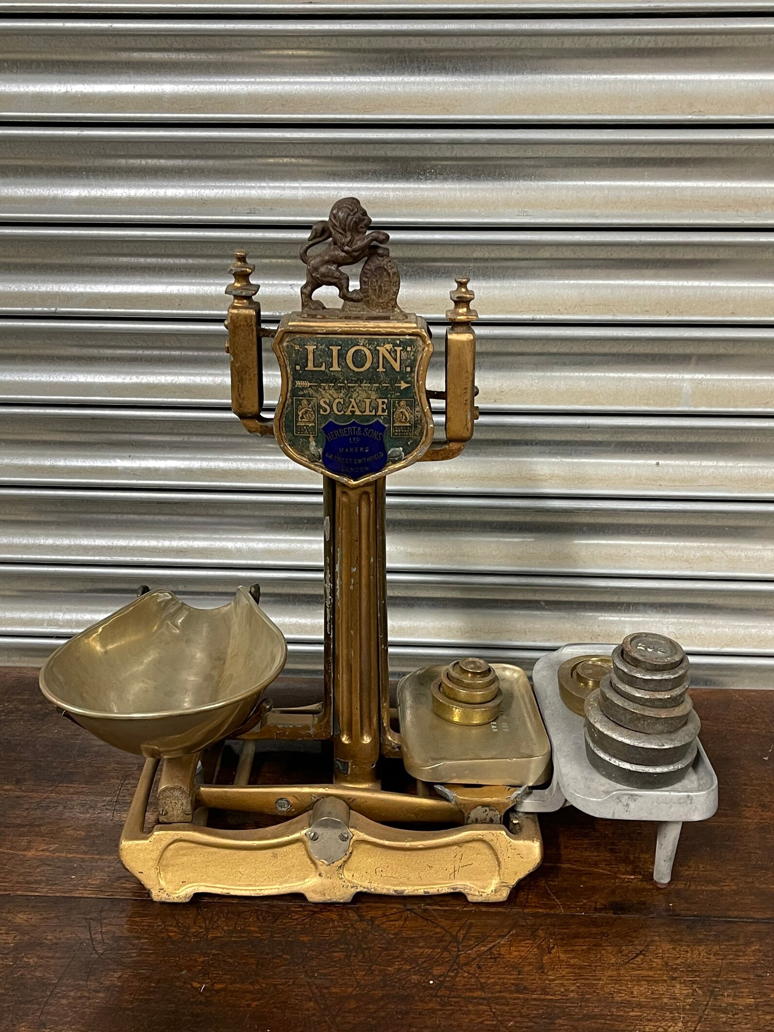 Vintage Lion Shop Balanced Scales by Herbert & Son with Etsy