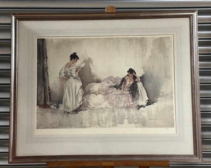 Large Limited Edition Print, Memorizing Act II By Sir William Russell Flint 1979