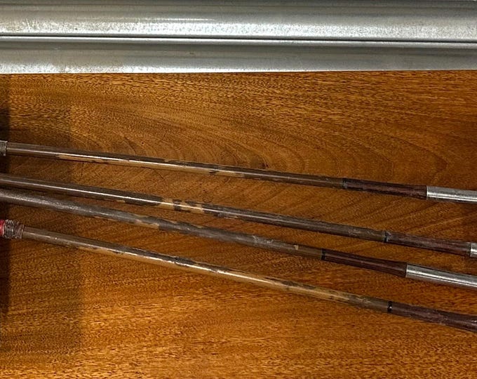 Four Antique W H Kneller ‘Tiger’ Hickory Shaft Golf Irons 2,4,7 and 8 - Golf Clubs