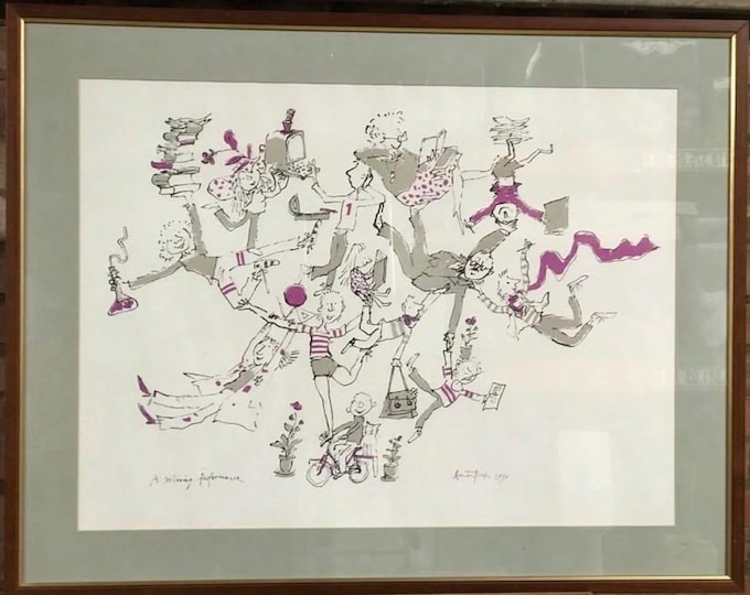 Large Signed Giclée Print – A Winning Performance (1990) by Quentin Blake - Quentin Blake, known for his work with Roald Dahl