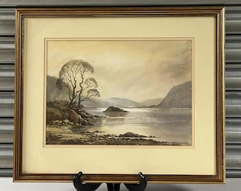 Original Watercolour Of Ullswater, Lake District By Keith Burtonshaw (1930-2008)