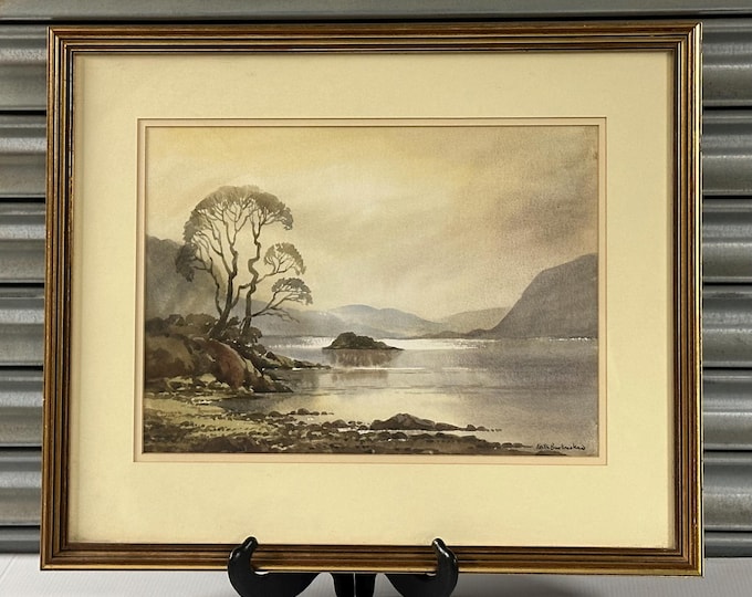 Original Watercolour Of Ullswater, Lake District By Keith Burtonshaw (1930-2008)