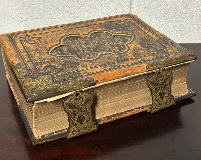 REV. John Eadie The Holy Bible With The Commentaries of Scott and Henry - 1871