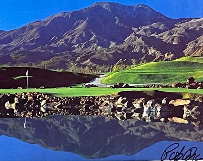 Two Rare Colour Posters Of The PGA West Golf Course Signed By The Designer Pete Dye.