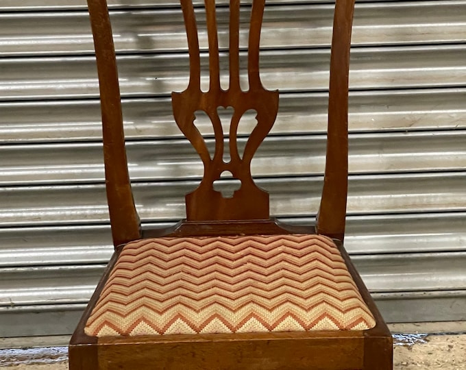 19th Century Mahogany Chippendale Style Childs Chair With Drop In Seat