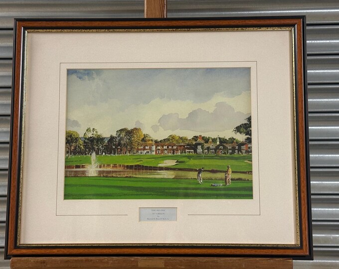 Framed Print Of The Belfry Golf Course The 18th Green, by Kenneth Reed
