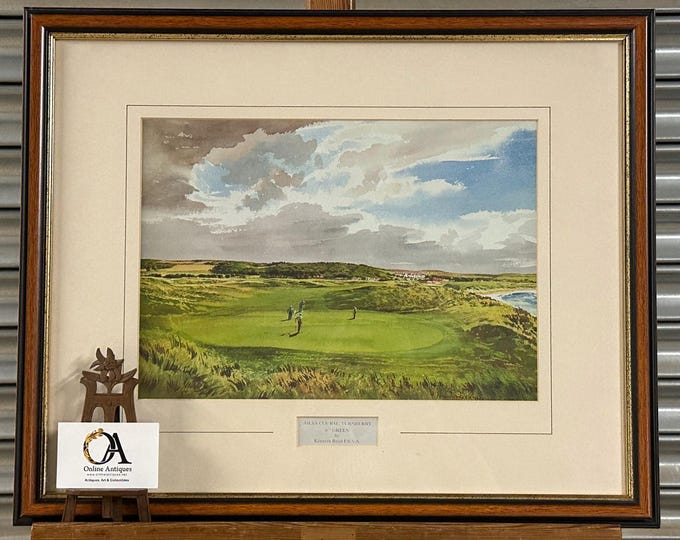 Framed Print Of Ailsa Course, Turnberry 8th Hole by Kenneth Reed