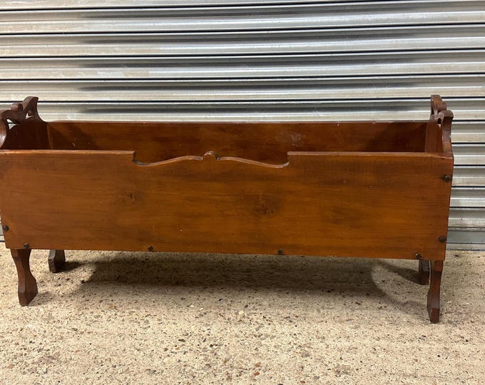 Large Vintage Arts And Crafts Style Oak Planter Trough / Jardinere