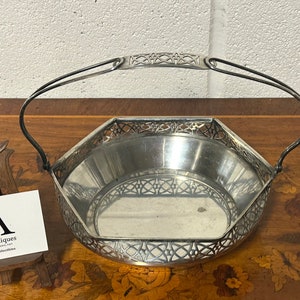 Beautiful Original circa 1900 Art Nouveau Style WMF Silver Plate Cake Basket