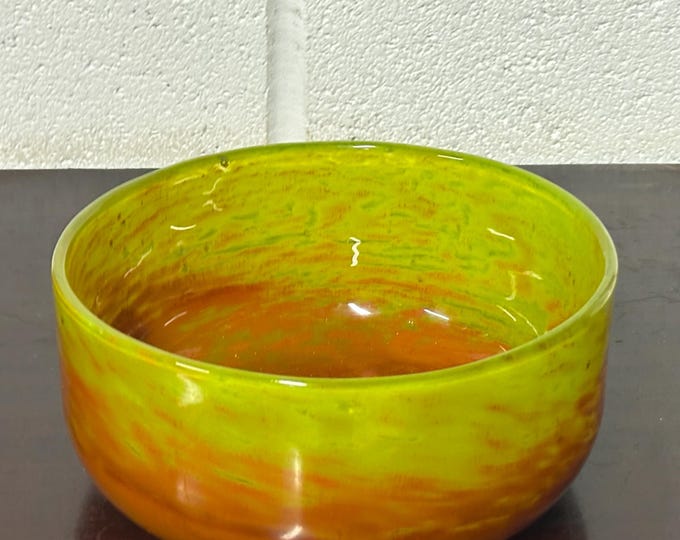 Beautiful John Great Lake for Ekenas Sweden 1950’s Glass Fruit Bowl - Swedish Glass / Mid Century Modern / Home Decor