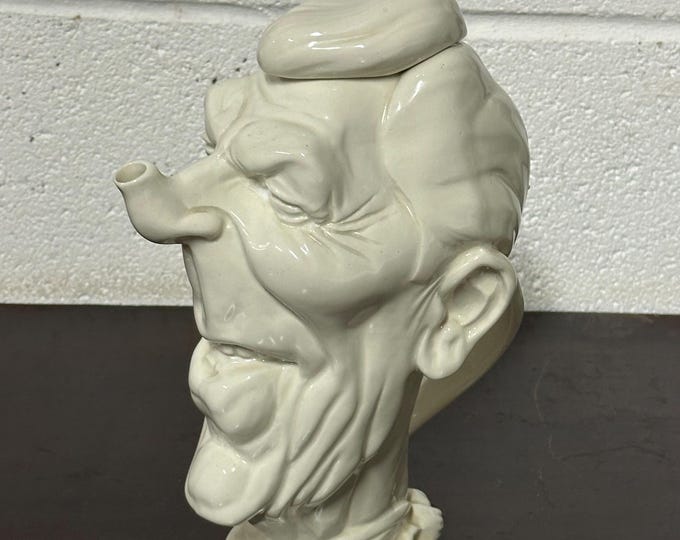 Rare Luck & Flaw Ronald Reagan 1981 Porcelain Spitting Image Style Teapot