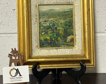 Beautiful Small Impressionist Oil Painting Rene Paluccio - Ferracin of San Remo, Italy