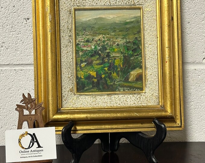 Beautiful Small Impressionist Oil Painting Rene Paluccio - Ferracin of San Remo, Italy