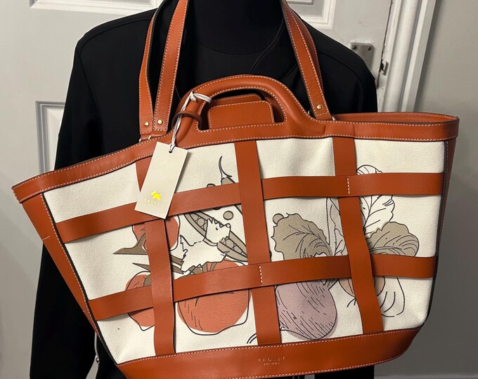 Brand New Radley London Knox Gardens Tote /  Grab Bag With Tag And Protective Bag