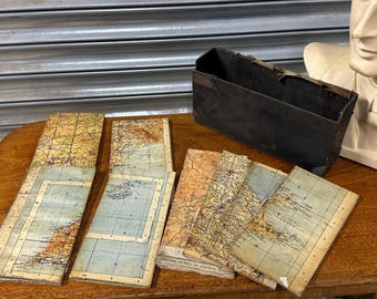Vintage Ordnance Survey Linen-Backed Folding Maps circa 1930’s/40’s (A/F)