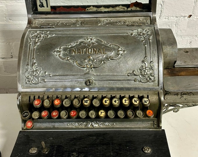 Antique American National Cash Register circa 1910’s Model 348-G