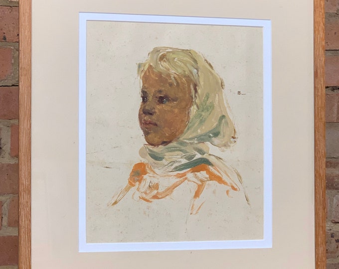 A Wonderful Framed and Glazed Portrait Oil Painting of a Lady by the Artist, Nikolai Dubina