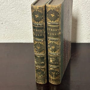 Rare Books - Vol XI & XII Of The Works of Lord Byron Dated 1832