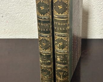 Rare Books - Vol XI & XII Of The Works of Lord Byron Dated 1832