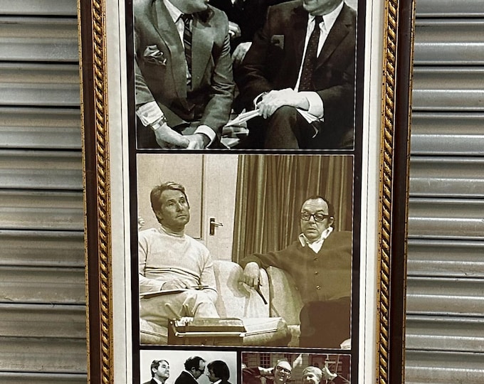 Fantastic Framed & Glazed Photographic Panel Of Eric Morecambe And Ernie Wise - Perfect Gift