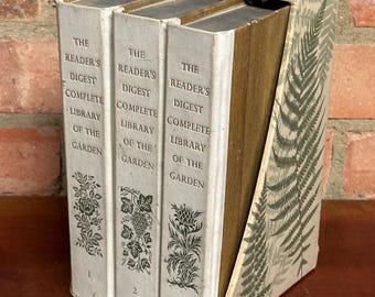 1963 First Edition – The Reader’s Digest Complete Library of the Garden – 3 Volume Hardback Set in Original Slipcase
