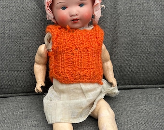 Rare circa 1920’s August Steiner Bisque Head German Doll AS 261/0 (AF)
