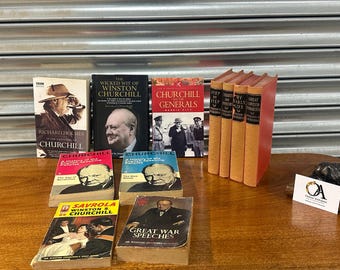 Collection of 11 Winston Churchill Books – Mixed Vintage & Modern