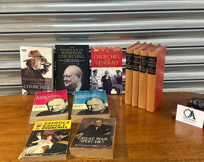 Collection of 11 Winston Churchill Books – Mixed Vintage & Modern
