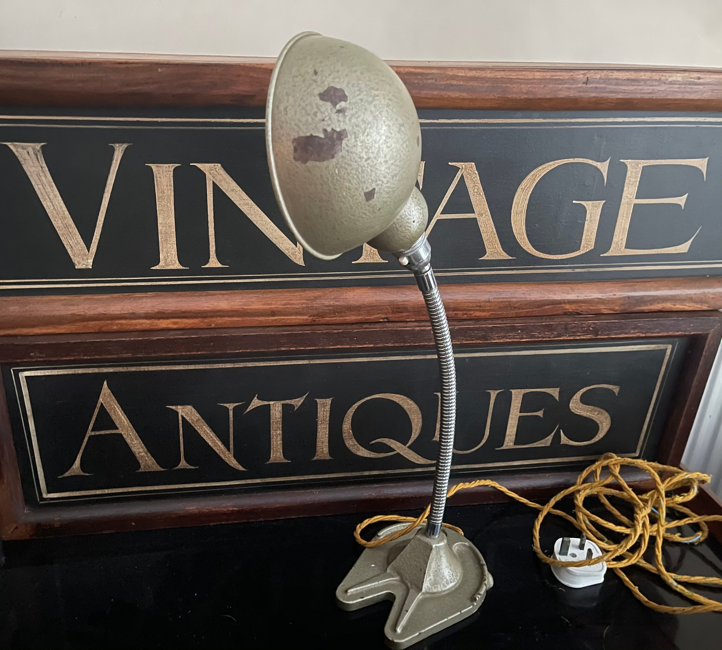 Original Vintage ‘Goose Neck’ Lamp By Hawkins Of Drury Lane