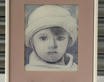 Framed 1993 French Print, Portrait of Paulo, By Spanish Artist Pablo Picasso