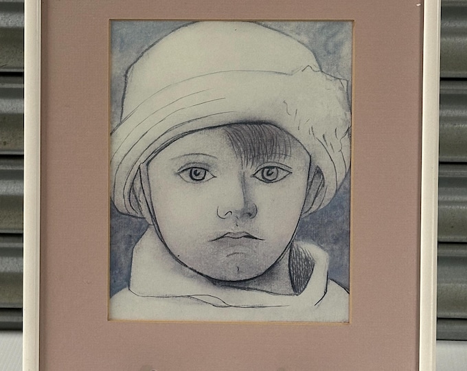 Framed 1993 French Print, Portrait of Paulo, By Spanish Artist Pablo Picasso