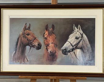 Horse Racing – “We Three Kings” by Susan Crawford. Featuring Arkle, Red Rum & Desert Orchid
